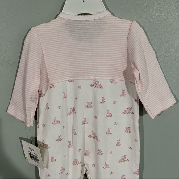 Little Me 3M bunny print footsie NWT baby outfit - Picture 8 of 9